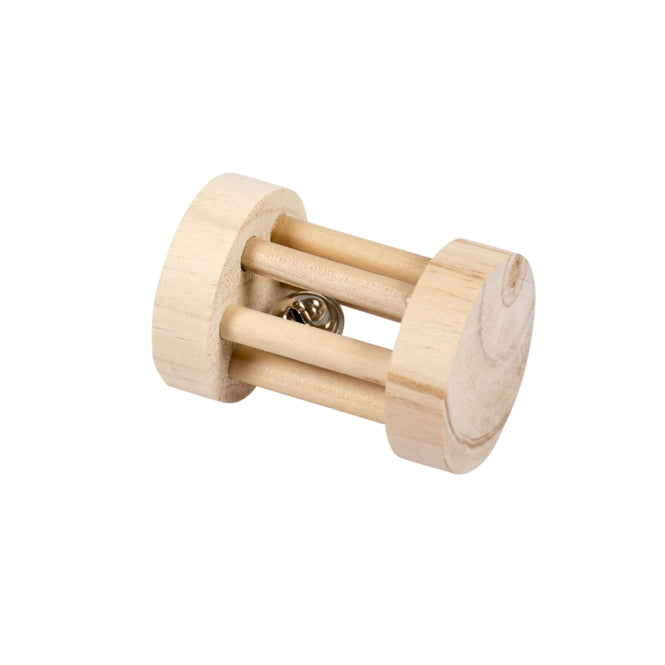 Duvoplus Holzspielrolle mit Glöckchen - 3,5 x 5cm