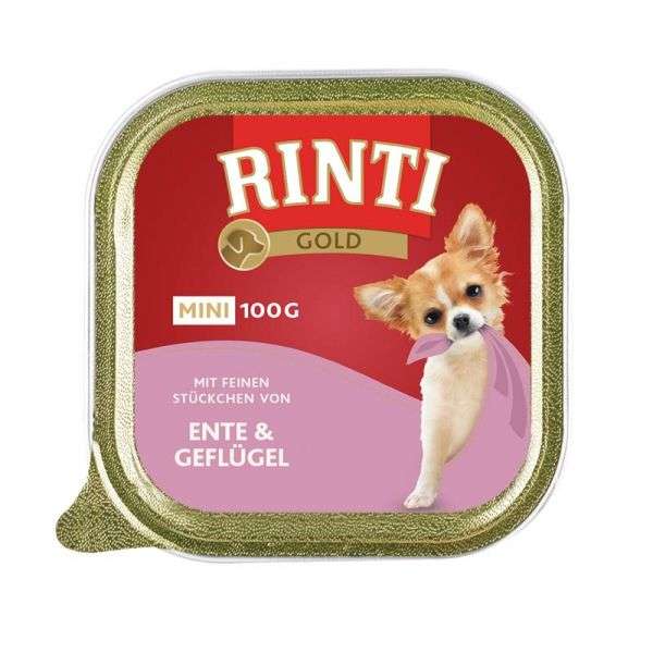 RINTI Gold mini 100g - Rind & Perlhuhn