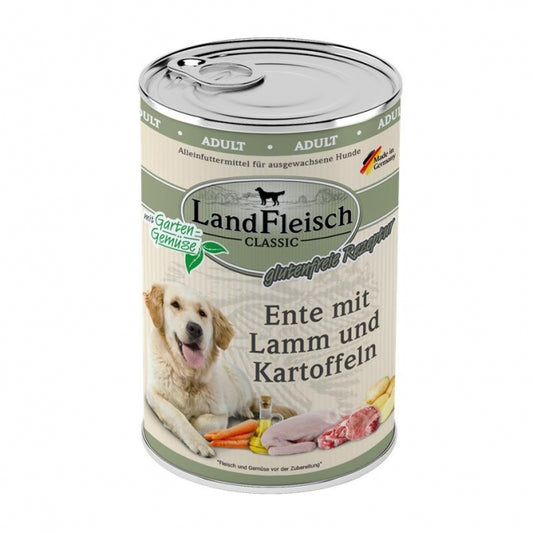 Landfleisch Dog Classic Ente mit Lamm & Kartoffeln - 800g