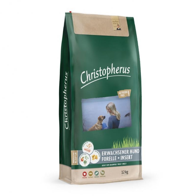Christopherus Getreidefrei Forelle & Insekt - 12 kg