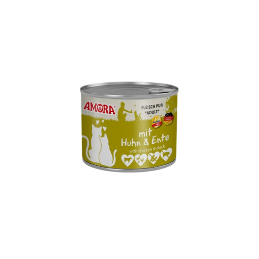 Amora Cat Dose Fleisch Pur mit Huhn & Ente - 200g