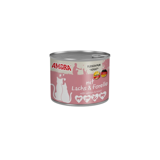 Amora Cat Dose Fleisch Pur mit Lachs & Forelle - 200g