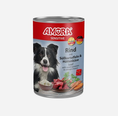 AMORA Dog Sensitive Rind & Süßkartoffel - 800 g