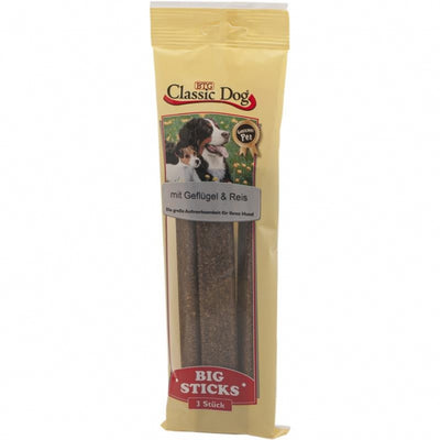 Classic Dog Big Sticks Geflügel & Reis 3er Pack – 16er Pack