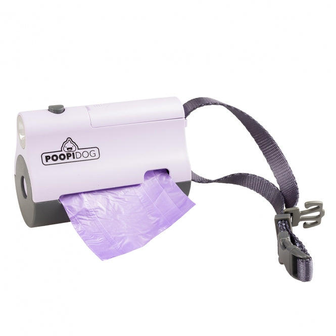 Poopidog Hundekotbeutelspender mit LED - limone