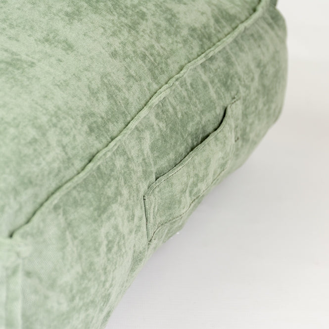 Duvoplus Kissen Velvet rechteckig - grün - 76x56x13cm