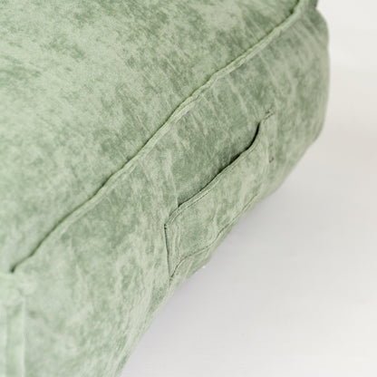Duvoplus Kissen Velvet rechteckig - grün - 76x56x13cm