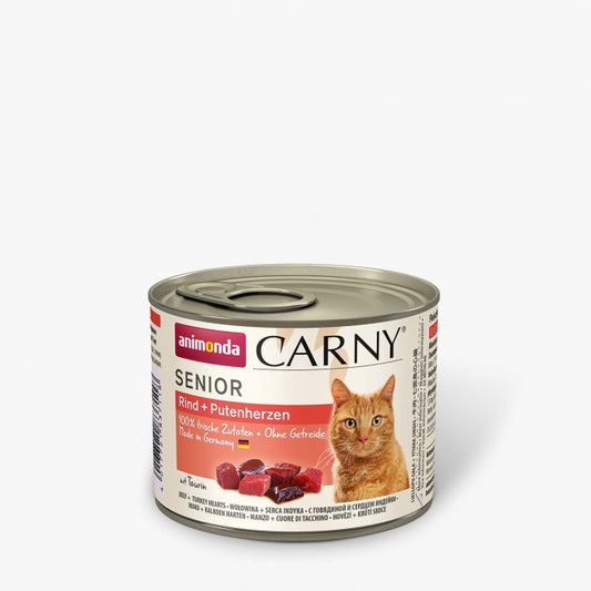 Animonda Cat Dose Carny Senior Rind & Putenherzen - 400 g