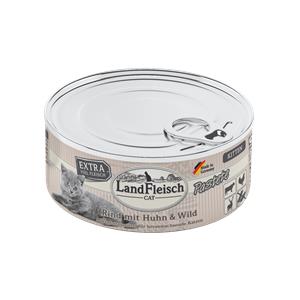 Landfleisch Cat Kitten Pastete Rind, Huhn & Wild - 195 g