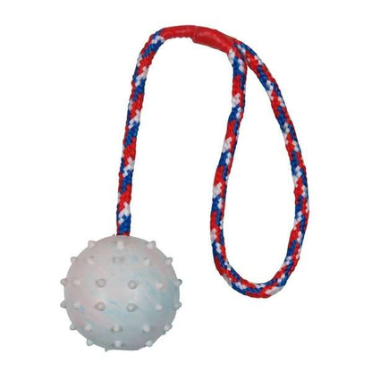 Trixie Naturgummiball am Seil - 7 cm / 30 cm
