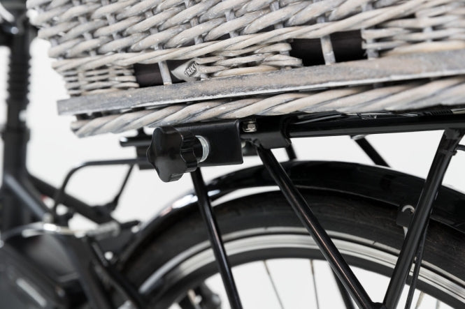 Trixie Fahrradkorb für Gepäckträger aus Weide - grau