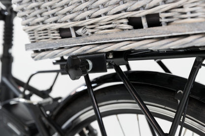 Trixie Fahrradkorb für Gepäckträger aus Weide - grau