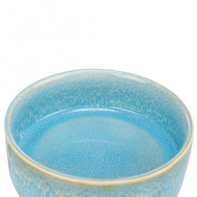 Trixie Keramiknapf mit Musterung - blau - 0,4 l/ø 13 cm