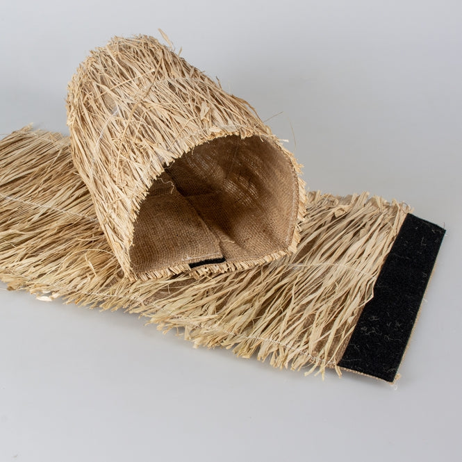 Duvoplus Nagertunnel aus Leinen/Gras - 38 x 19 x 16cm