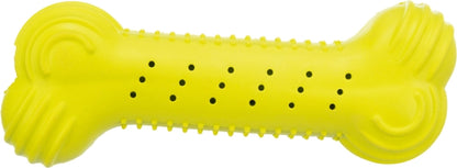 Trixie Knister-Knochen aus Naturgummi - 18cm / lime