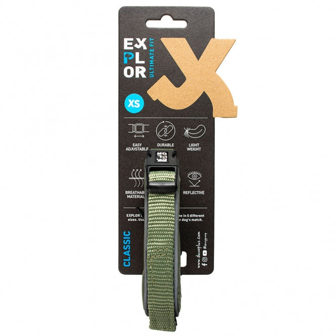 Duvoplus EXPLOR Ultimate Fit Comfy Halsband Classic - Undercover Green - XS - 30-33cm