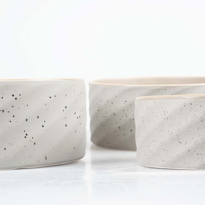 Duvoplus Keramiknapf Stone Wavy Dune - 1250ml - 18x18x7,5cm