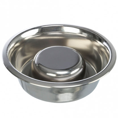 Trixie Slow Feeding Edelstahlnapf - 0,6 l/ø 17 cm