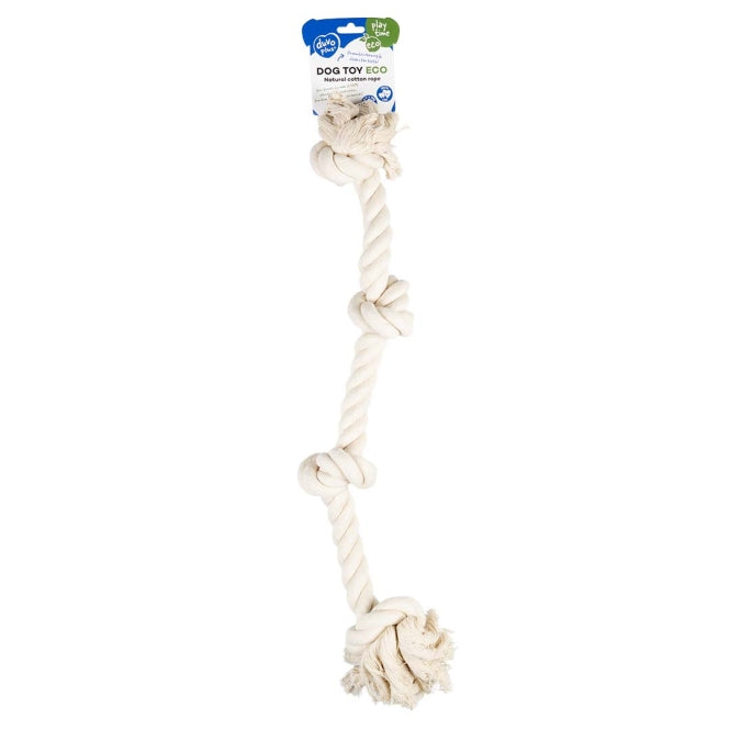 Duvoplus ECO Baumwollseil mit 4 Knoten - weiß