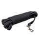 Duvoplus EXPLOR Trackingleine Classic rund - schwarz - 10m/8mm