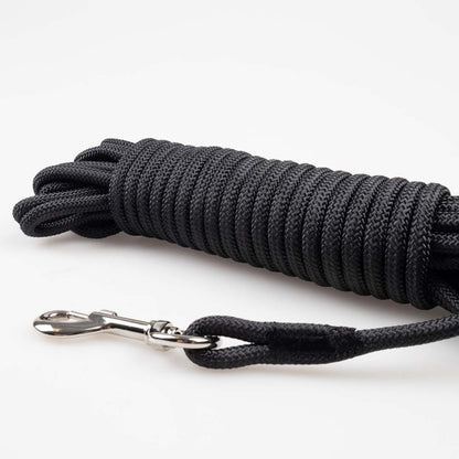Duvoplus EXPLOR Trackingleine Classic rund - schwarz - 10m/8mm