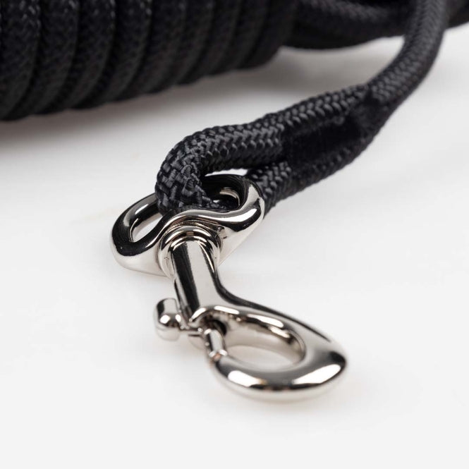 Duvoplus EXPLOR Trackingleine Classic rund - schwarz - 15m/8mm
