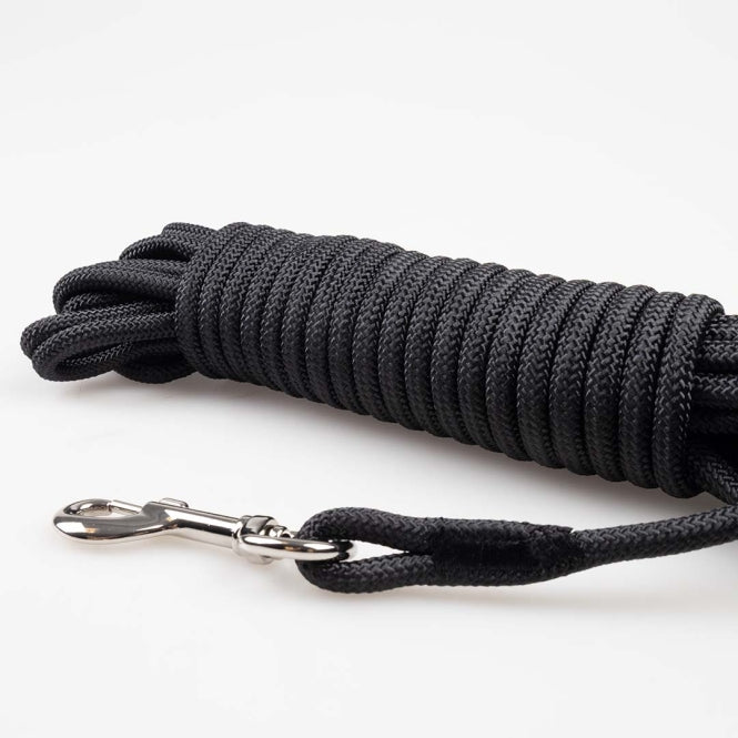 Duvoplus EXPLOR Trackingleine Classic rund - schwarz - 15m/8mm