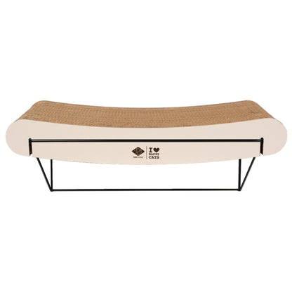 D&D gebogenes Wandregal aus Pappe David - braun/beige