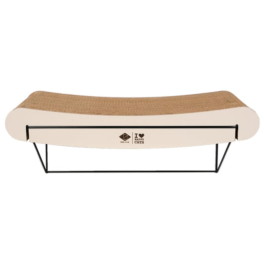 D&D gebogenes Wandregal aus Pappe David - braun/beige