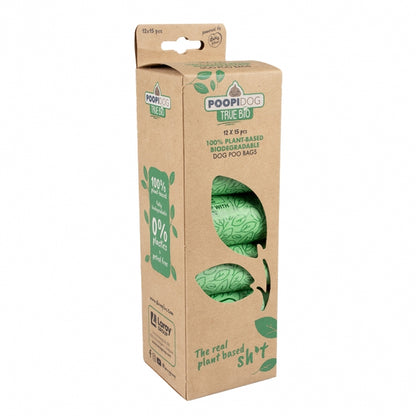 Poopidog Hundekotbeutel true bio - 12 x 15 Stück