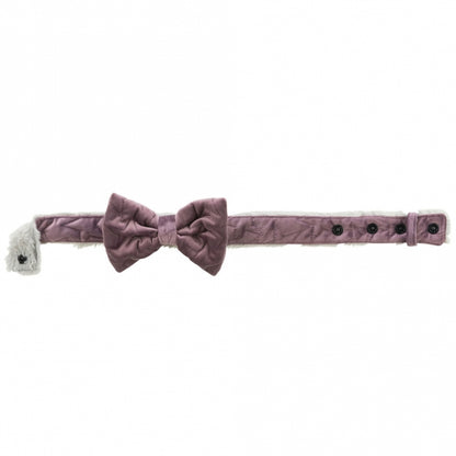 Trixie Halsband Estelle mit Schleife - flieder - M–L: 40–55 cm/40 mm