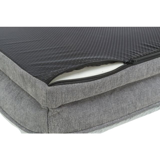 Trixie Vital Bett Lino Soft - grau/hellgrau - 90 × 65 cm