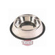 Trixie Edelstahlnapf mit Gummiring - 2,7 l