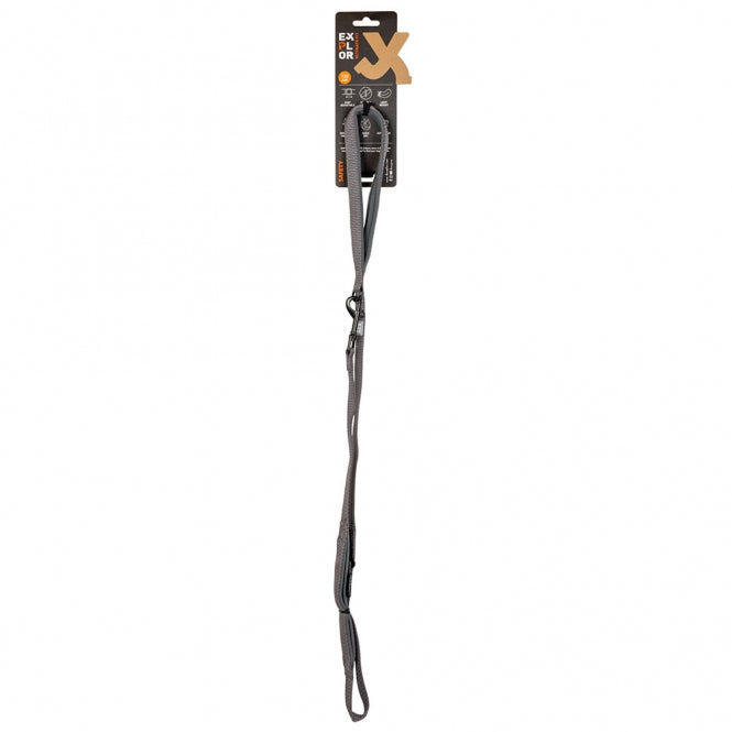 Duvoplus EXPLOR Ultimate Fit On-The-Road-Leine Safety - Silver Reflective - 130cm - 16mm