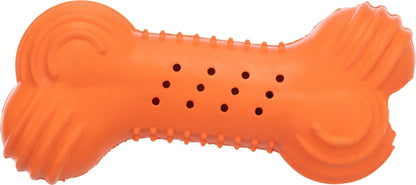 Trixie Knister-Knochen aus Naturgummi - 11cm / orange