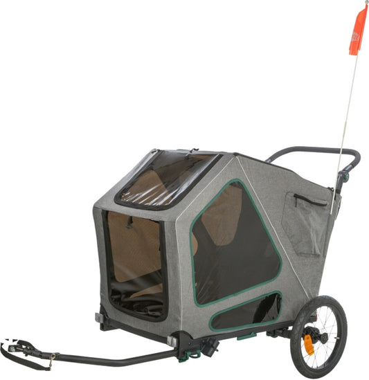 Trixie Fahrrad-Anhänger für große Hunde mit Federung - L / bis zu 45kg