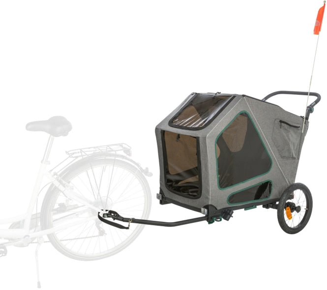 Trixie Fahrrad-Anhänger für große Hunde mit Federung - L / bis zu 45kg