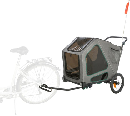 Trixie Fahrrad-Anhänger für große Hunde mit Federung - L / bis zu 45kg