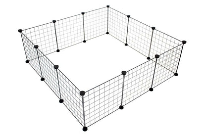 Duvoplus modulares Kleintiergehege - schwarz