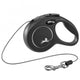 FLEXI Rollleine New CLASSIC Seil – 3m, bis 8 kg – Schwarz
