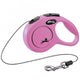 FLEXI Rollleine New CLASSIC Seil – 3m, bis 8 kg – Pink