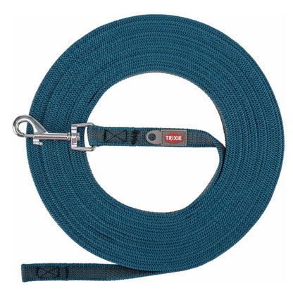 Trixie Schleppleine, gummiert - petrol - 5 m/15 mm