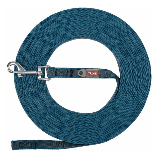 Trixie Schleppleine, gummiert - petrol - 5 m/15 mm