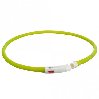 Trixie Flash Leuchtring USB aus Silikon - bunt