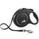FLEXI Rollleine New CLASSIC Gurt - 8m, bis 50kg - Schwarz
