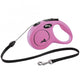 FLEXI Rollleine New CLASSIC Seil – 5m, bis 12 kg – Pink
