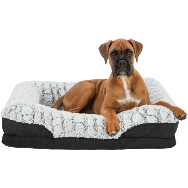 Trixie Vital Bett Lino - schwarz/grau - 90 × 65 cm