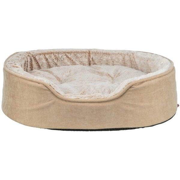 Trixie Vital Bett Lino Soft, oval - beige/creme - 83 × 67 cm