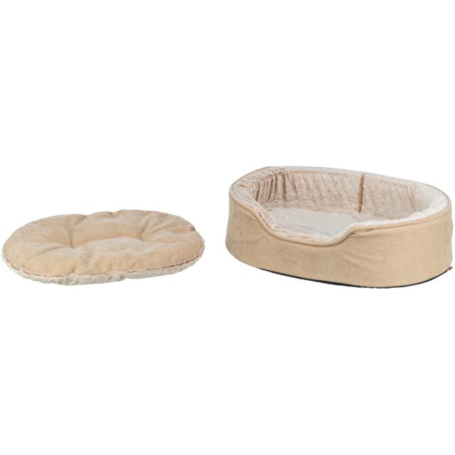 Trixie Vital Bett Lino Soft, oval - beige/creme - 83 × 67 cm