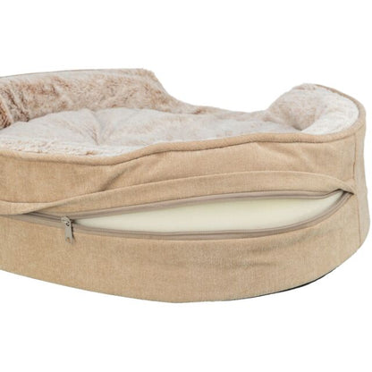 Trixie Vital Bett Lino Soft, oval - beige/creme - 83 × 67 cm
